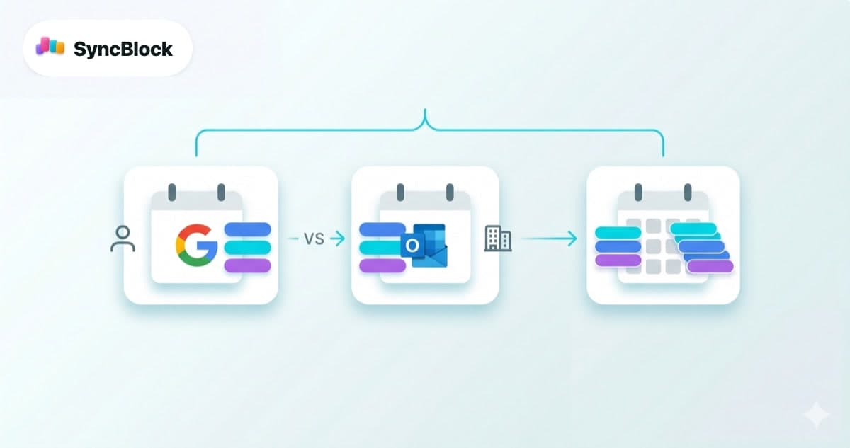 캘린더 앱 추천: 구글 · 아웃룩 · SyncBlock 비교 가이드